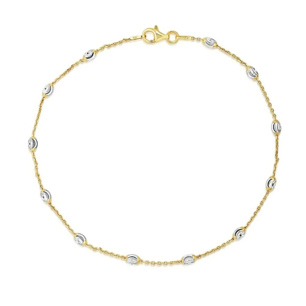 New Sea Shells by the sea shore, Anklets made in Italy 22K Gold Plated vermeil - Picture 7 of 8